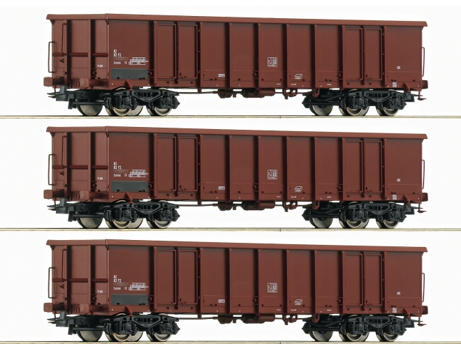 Set of 3 gondola cars<br /><a href='images/pictures/Roco/Roco-76160.jpg' target='_blank'>Full size image</a>
